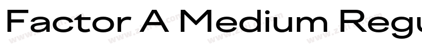 Factor A Medium Regu字体转换